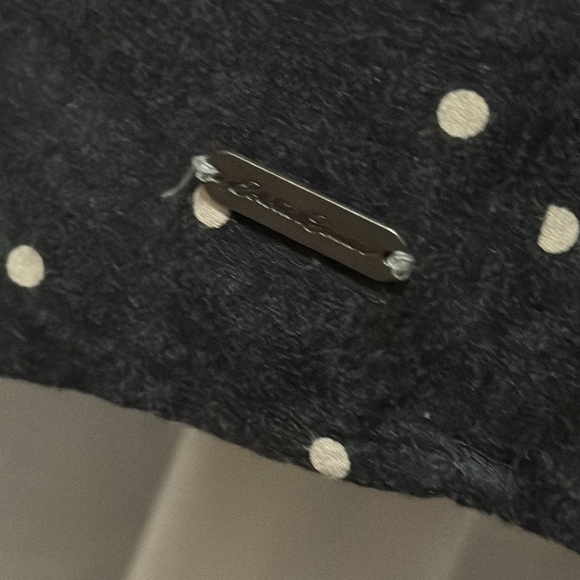 Eddie Bauer Shirt Dress-Cotton-Sz 8-Gray/White Polka Dot-PopOver-Tie Waist-EUC - Picture 8 of 16